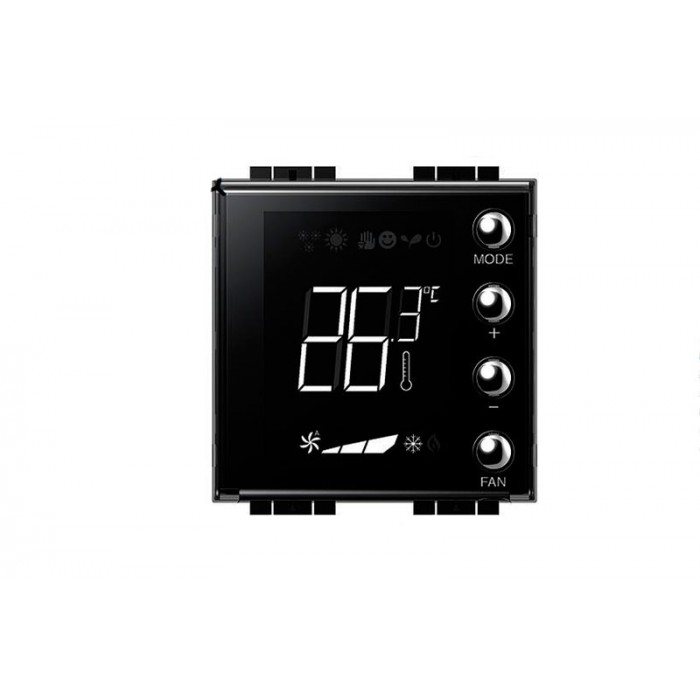 Termostato con display 2mod bus serie living light ln4691 bticino 