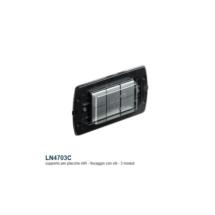 Supporto living ligh air 3 moduli ln4703c ticino 2
