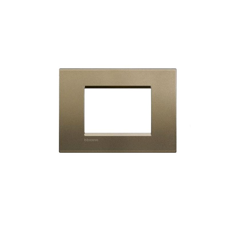 Placca living light 3posti square lna4803sq bticino