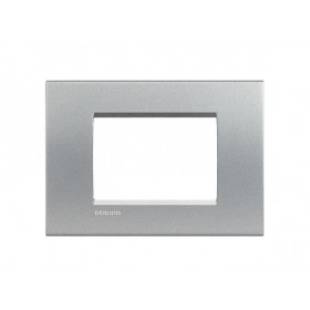 Placca quadra 3 posti tech living light LNA4803TE bticino