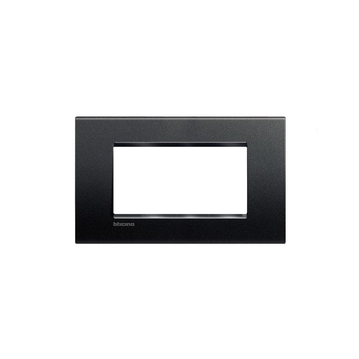 Placca living light colore antracite 4 posti lna4804ar bticino