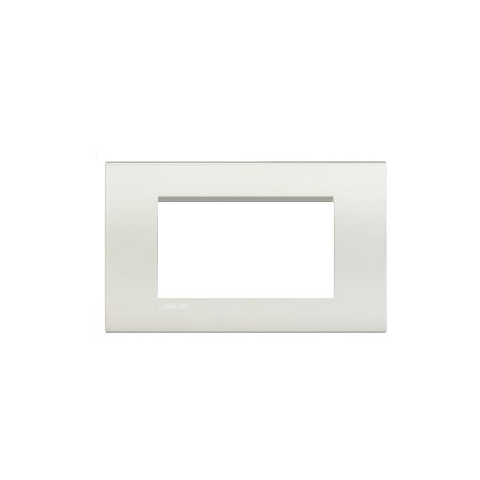 Placca copertura supporto serie living light 4P bianca LNA4804BI Bticino