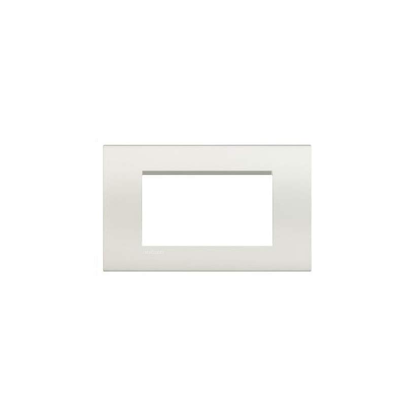 Placca copertura supporto serie living light 4P bianca LNA4804BI Bticino