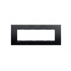 Placca living light colore antracite 7posti lna4807ar bticino