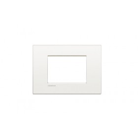 Placca living light ll 3posti bianco puro LNC4803BN bticino 