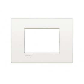 Placca living light ll 3posti bianco puro LNC4803BN bticino 