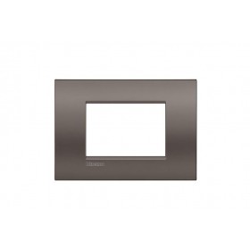 Placca in metallo 3 posti argilla Living air LNC4803CY Bticino