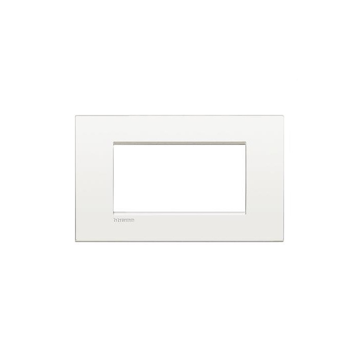 Placca living light 4p ll bianco puro lnc4804bn ticino