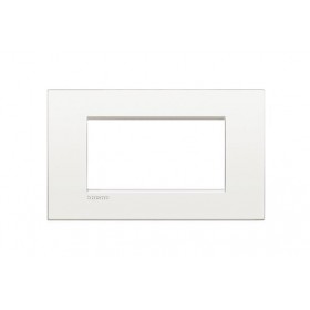 Placca living light 4p ll bianco puro lnc4804bn ticino