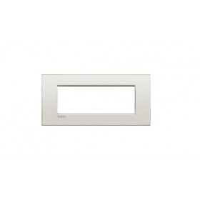 Placca living ligh air 7p bianco puro lnc4807bn ticino