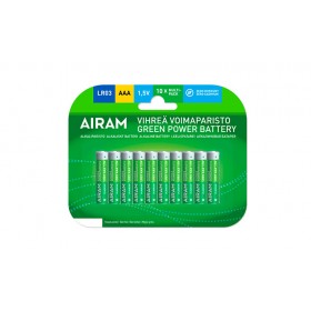 Aaa-alkalibatterie im blisterpack 10 stück 1,5 v lr03 airam