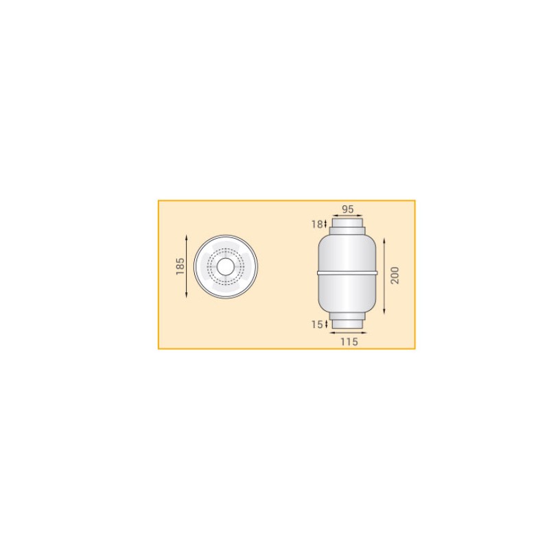 Aspiratore elettrico sopracappa serie k70 potenza 25w 240v lux 