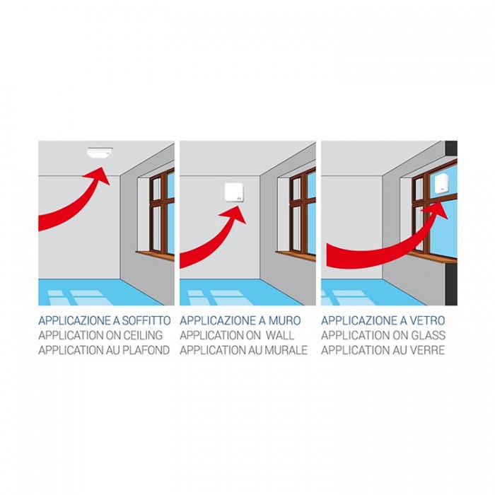 Levante 240v elektrischer wandventilator mit loch d.100... 2