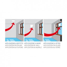 Aspiratore elettrico da parete assiale foro d.100 bianco 240v lux