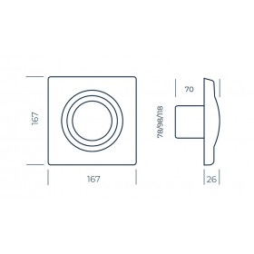 Aspiratore elettrico da parete assiale foro d.100 bianco 240v lux