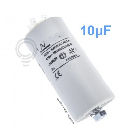Condensatori motori elettrici spunto accensione 10mf 400/450 WE010
