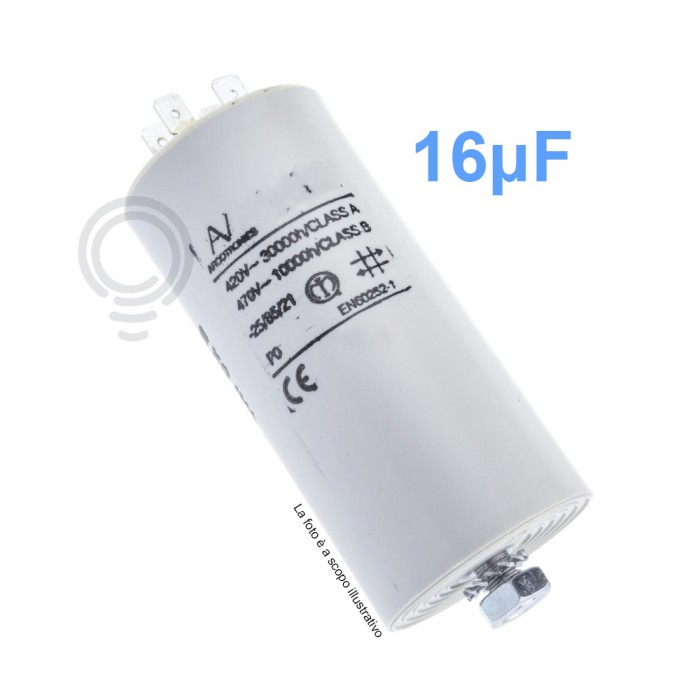 Condensateurs de crête pour moteurs électriques 16mf 400/450