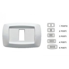 Plastic module plug plate1 place md101 white master