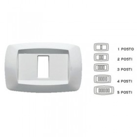 Placca modi2 posti md102 bianco master
