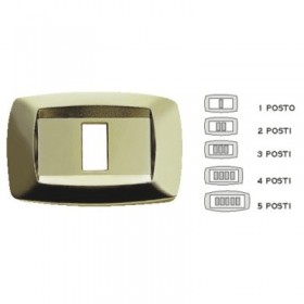 Placca modi4 posti ottone md214 master