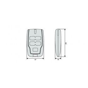 Remote control bft transmitter mitto roller code