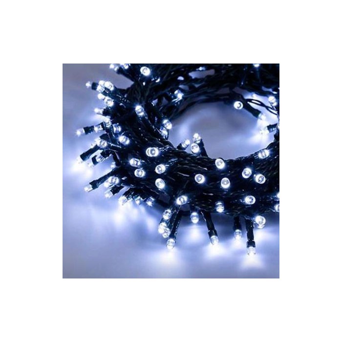 Série mini leds électriques 300 lumières fil vert blanc noël