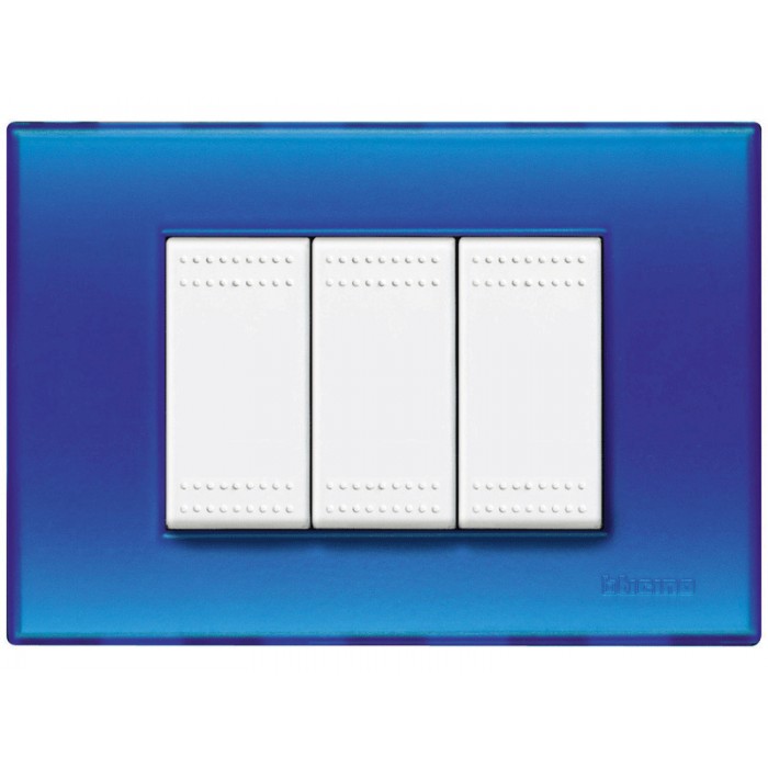 3 hellblaue lebende lichtplatte n4803bj bticino lebende...