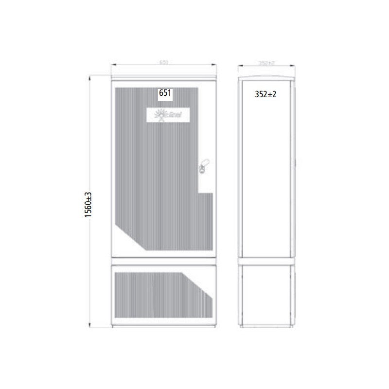 Armoire extérieure pour compteur mètre compteur...