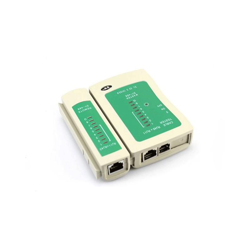 Tester kit cavo rete rj45-rj11 telefono modems...