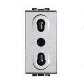 Presa elettrica bipasso light tech 2p+t-10/16a NT4180 bticino 