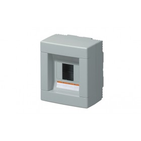 Centralino elettrico da parete IP40 senza porta 4 moduli elettrocanali 