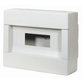 Tableau électrique mural ip40 sans porte 8 modules électro-canaux