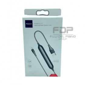 2 in 1 Notfallkabel Lightning Sync Powerbank 2.1a 700mAh aufladen
