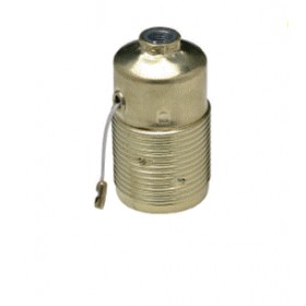 Metal e27 cordicine lampe à acier inoxydable