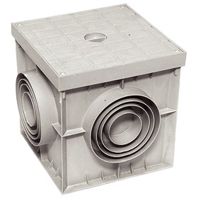 Pozzetto scatola derivazione coperchio 40x40 grigio elettrocanali 