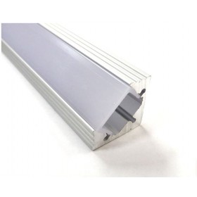 Profilo in alluminio luci led angolare con cover  barra 2 metri 200X29X21CM 