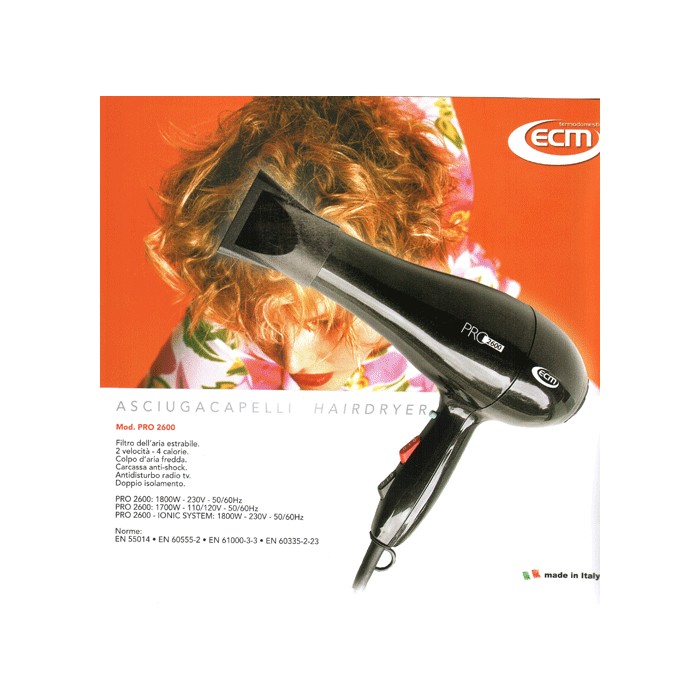Professional hair dryer 2000w simun ecm powerful hairdryer