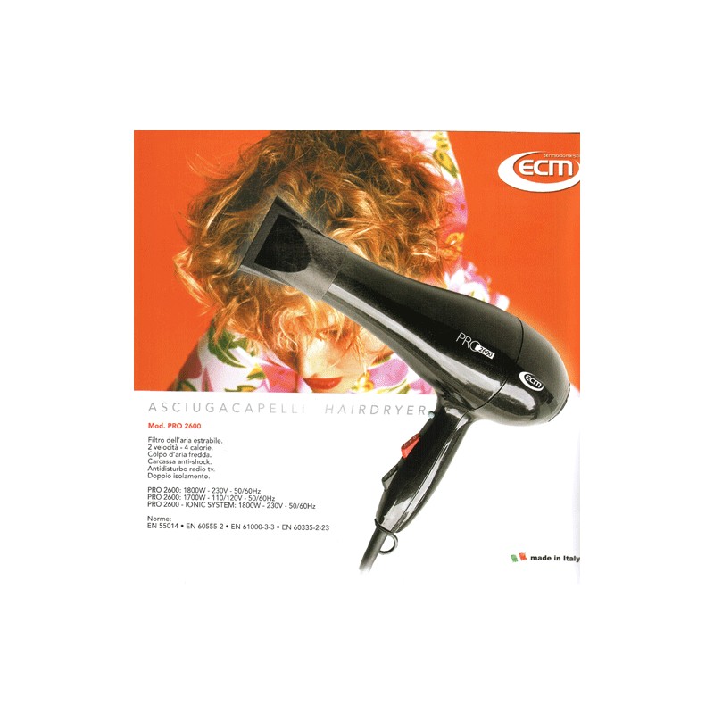 Professional hair dryer 2000w simun ecm...