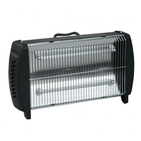 Electric heater 2 quartz elements s302 metal structure heating