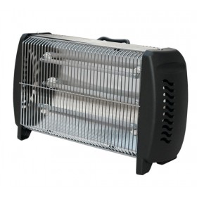 Stufa elettrica quarzo 3 elementi s303 metallo riscaldamento 