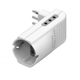 Adattatore elettrico salvaspazio kit corner 2 prese 10a+1presa unel Bticino