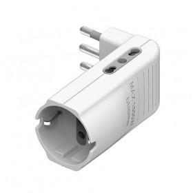 Triple adaptateur 2 faces 1 prise 1 prise dans le sin366de ticino