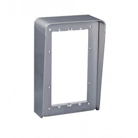 Custodia visiera alluminio 1 fila 2moduli mod. 1148/312 urmet senza cornice