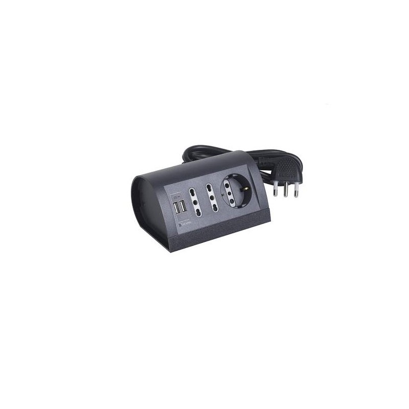 Universal power strip socket s3711gu ticino