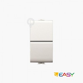 Pulsante doppio elettrico 1p+no - 1p+no 10a compatibile matix