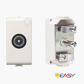 Presa tv derivata passante diretta connettore maschio compatibile matix