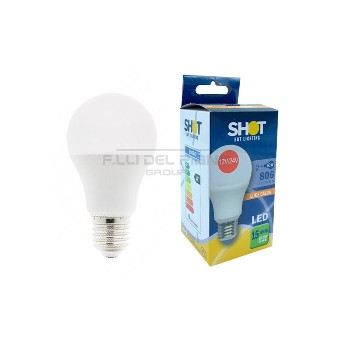 Standard ball lamp led 12 / 24v ac / dc e27 9-60w 806 lm...