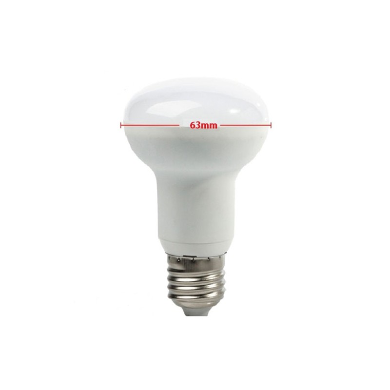Led spot lamp R63 E27 8-60w 806lm lumen shot