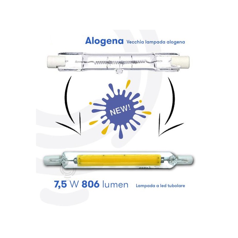 LED-Linearlampe R7S 9W 75W Licht K4000...