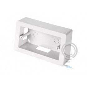 Spa80b außenwand-spülkasten mit weißer wand 4 elektrokanalmodule